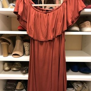 F21 off shoulder dress